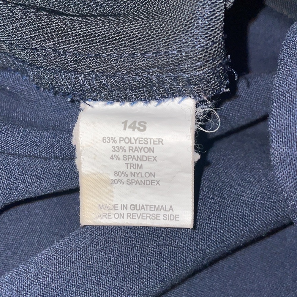 Briggs New York Elastic Waist Pants W/ Pockets - Blue - Size 14S - Picture 10 of 11